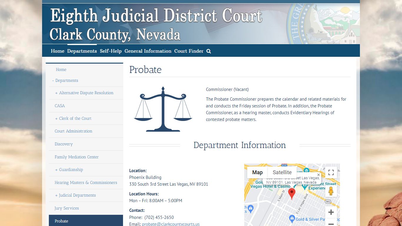 Probate – Eighth Judicial District Court